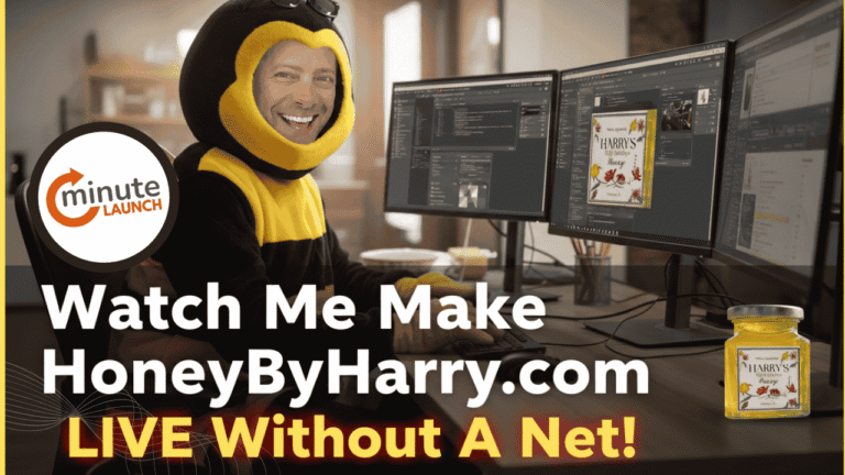 Watch Me Make HoneyByHarry.com LIVE Without A Net!